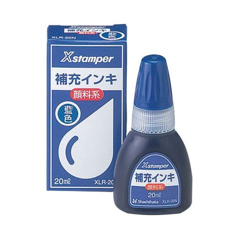 まとめ買い シヤチハタ Xスタンパー 補充インキ 顔料系全般用 20ml 藍色 XLR-20N 1個 ×30セット 生活用品 インテリア 雑貨 文具  オフィス用品 印 【同梱不可】【代引不可】[▲][TP]