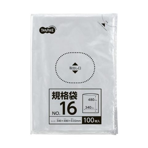 まとめ買い TANOSEE 規格袋 16号0.02×340×480mm 1パック（100枚） ×30