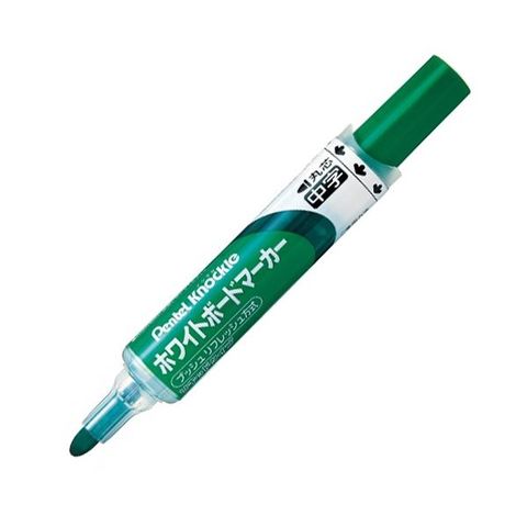 まとめ買い ぺんてる ホワイトボードマーカー ノックル 中字丸芯 緑 EMWLM-D 1本 ×50セット 生活用品 インテリア 雑貨 文具  オフィス用品 ホワイ 【同梱不可】【代引不可】[▲][TP]