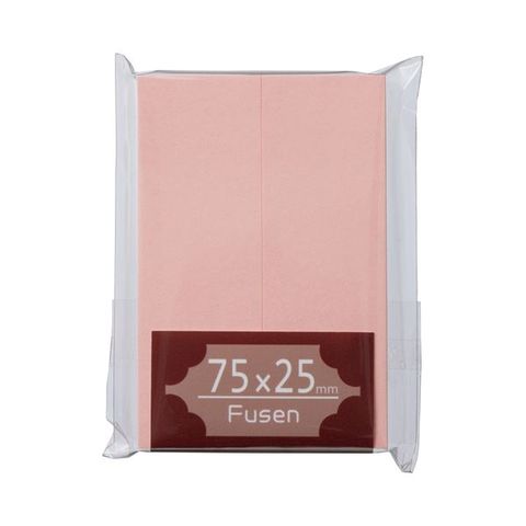 まとめ買い TANOSEE ふせん 75×25mm 桃 1パック（2冊） ×50セット 生活用品 インテリア 雑貨 文具 オフィス用品 付箋紙  ポストイット 【同梱不可】【代引不可】[▲][TP]