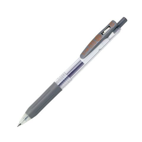 まとめ) ゼブラ ゲルインクボールペン サラサクリップ 0.3mm グレー