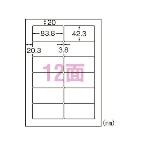 エーワン合同会社 スーパーエコノミー プリンタ用ラベル 12面 500枚入 生活用品 インテリア 雑貨 文具 オフィス用品 ラベルシール プリンタ  【同梱不可】【代引不可】[▲][TP]