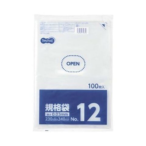 まとめ買いTANOSEE 規格袋 12号0.03×230×340mm 1パック（100枚） ×50