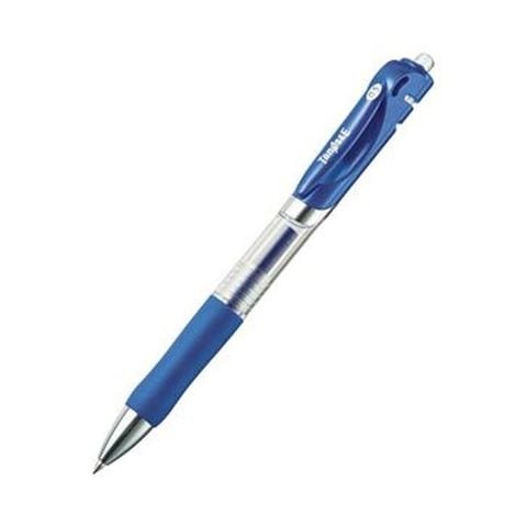 まとめ買いTANOSEE ノック式ゲルインクボールペン 0.5mm 青 1セット