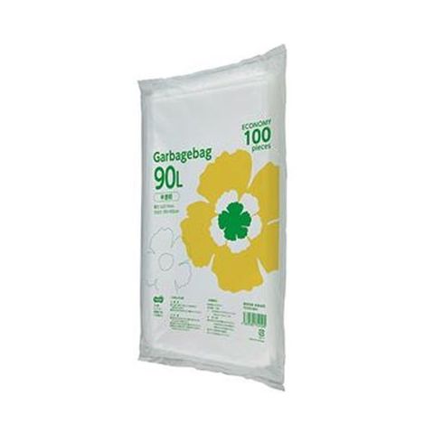 まとめ買いTANOSEE ゴミ袋エコノミー 半透明 90L 1パック（100枚） ×10