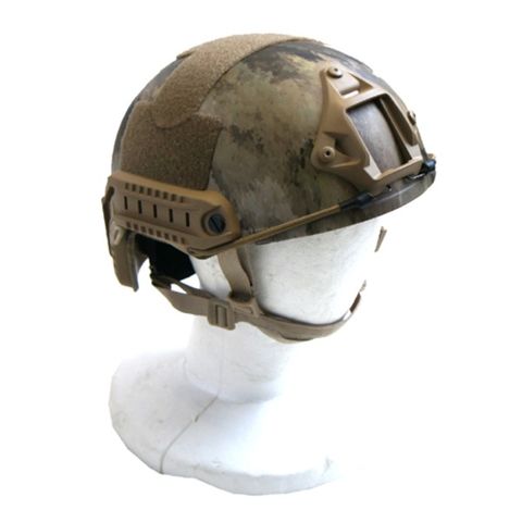 アメリカ空挺部隊FASTヘルメットレプリカ A-TACS（AU） ホビー ミリタリー ヘルメット 帽子 【同梱不可】【代引不可】[▲][TP]