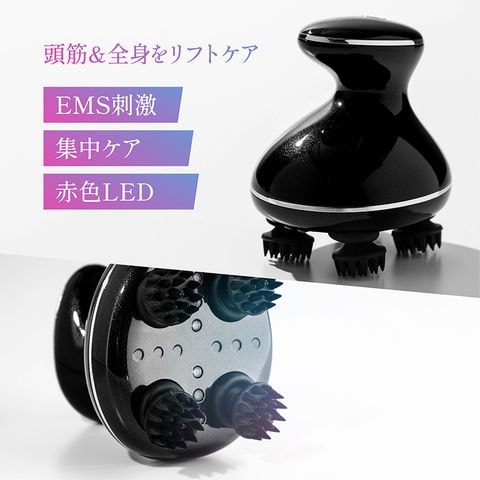 dショッピング |ヘッドスパ EMS IPX7 防水 LED 機能搭載 プロ フェイス