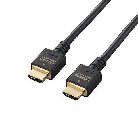 【5個セット】エレコム HDMIケーブル/HDMI2.1/2.0m/ブラック DH-HD21E20BKX5 【同梱不可】[▲][AS] 【同梱不可】