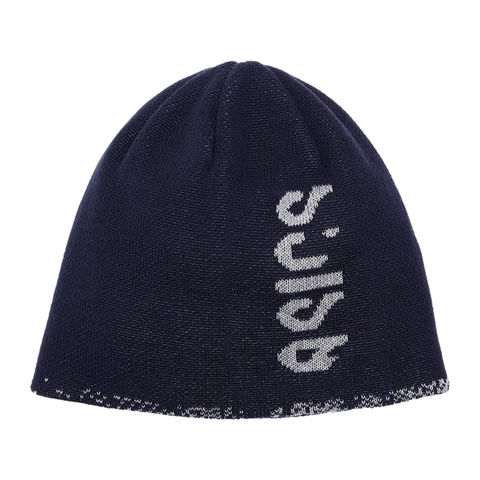 【asics/アシックス】3033B810 3 REVERSIBLE KNIT CAP トレーニング EQ キャップ 帽子 男女兼用 ミッドナイト  OS サイズ 【同梱不可】[▲][ZX] 【同梱不可】