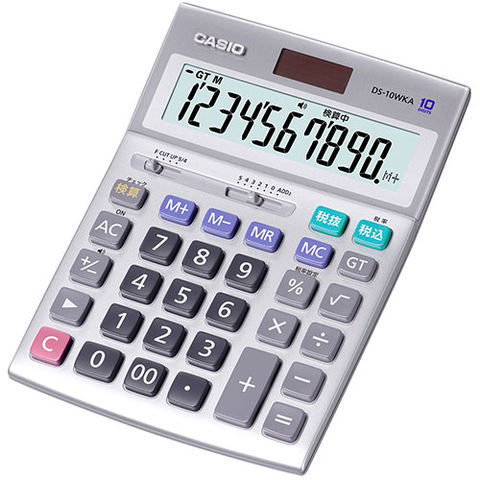 カシオ計算機 CASIO 実務電卓(検算タイプ) デスクタイプ10桁 DS-10WKA-N 【同梱不可】[▲][AS] 【同梱不可】