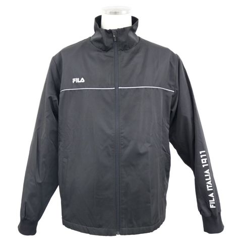 【FILA】ＰＥリップ ウィンドジャケット ブラック Lサイズ ウィンドブレーカー アパレル 443323X 【同梱不可】[▲][ZX] 【同梱不可】