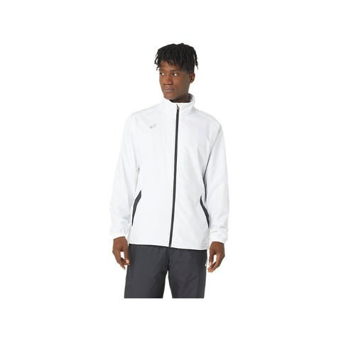 【asics/アシックス】2031E286 ES WIND BREAKER JACKET トレーニング SA メンズ ウェア ブリリアントホワイト  2XL サイズ 【同梱不可】[▲][ZX] 【同梱不可】