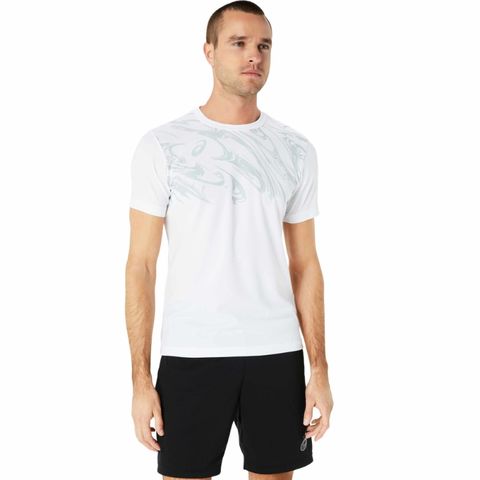 アシックス/asics】ドライプリント 半袖 Tシャツ ホワイト L