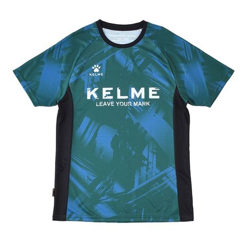 KELME/ケルメ】プラクティスシャツ 半袖 グリーン Sサイズ サッカー