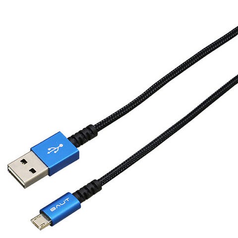 BAUT PREMIUM両面microUSBケーブル 2A 0.5m BL BUSMRAN050BL 【同梱