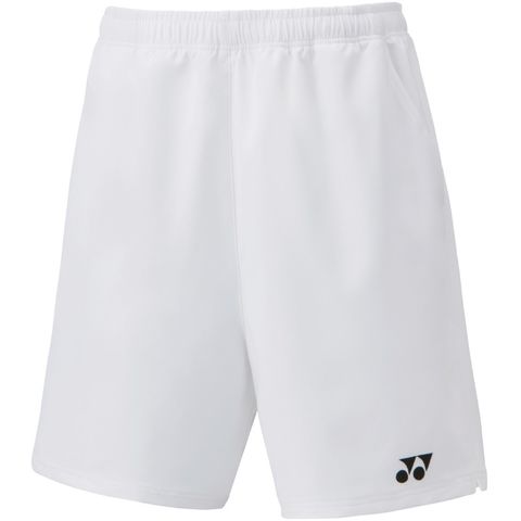 【YONEX/ヨネックス】ユニハーフパンツ ホワイト Lサイズ ウェア ボトムス 15160 /15160【同梱不可】[▲][ZX] 【同梱不可】