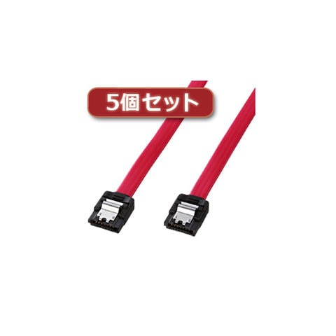 5個セット サンワサプライ シリアルATA3ケーブル TK-SATA3-1X5 【同梱不可】[▲][AS] 【同梱不可】