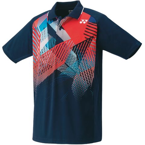 YONEX/ヨネックス】半袖 襟付き ポロシャツ ユニゲームシャツ ネイビー 