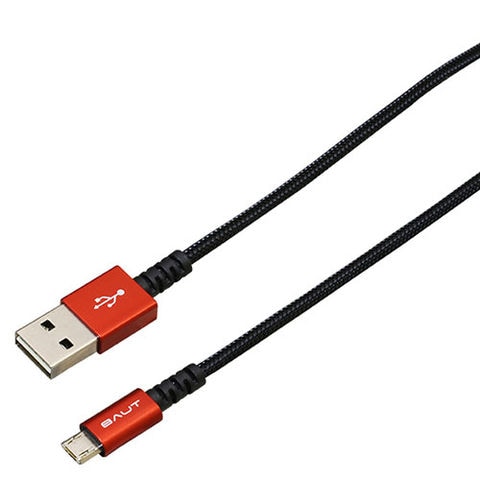 5個セット】BAUT PREMIUM両面microUSBケーブル 2A 2.0m RD