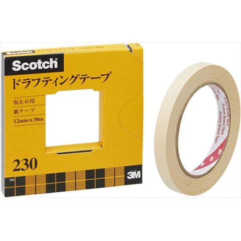 【5個セット】 3M Scotch スコッチ ドラフティングテープ 12mm 3M-230-3-12X5 事務用品 【同梱不可】[▲][AS]  【同梱不可】
