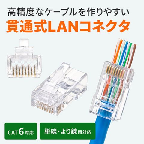 dショッピング |【5個セット】 サンワサプライ RJ-45コネクタ(カテゴリ