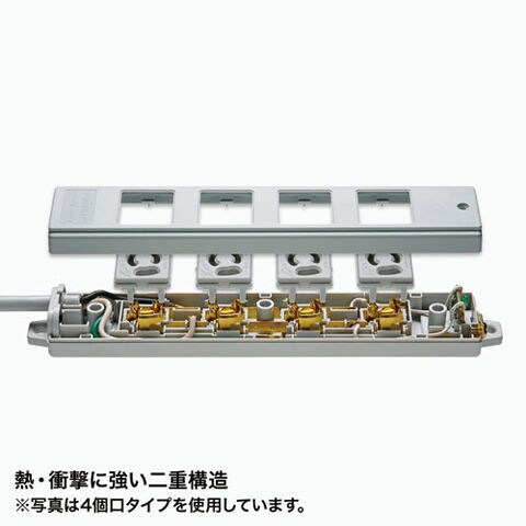 【5個セット】 サンワサプライ 工事物件タップ TAP-KS2-2X5 【同梱不可】[▲][AS] 【同梱不可】