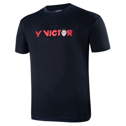 【ビクタースポーツ / VICTOR】Ｔシャツ ブラック XXLサイズ バドミントン ウェア /T-20056【同梱不可】[▲][ZX] 【同梱不可】