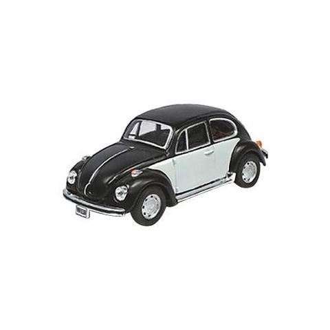 Cararama/カララマ VW ビートル マットブラック/ホワイト 1/43スケール