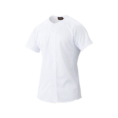 【asics/アシックス】BAS001 GS.SCHOOL GAME SHIRT ベースボール 野球 SA メンズ ウェア ホワイト XO サイズ  【同梱不可】[▲][ZX] 【同梱不可】