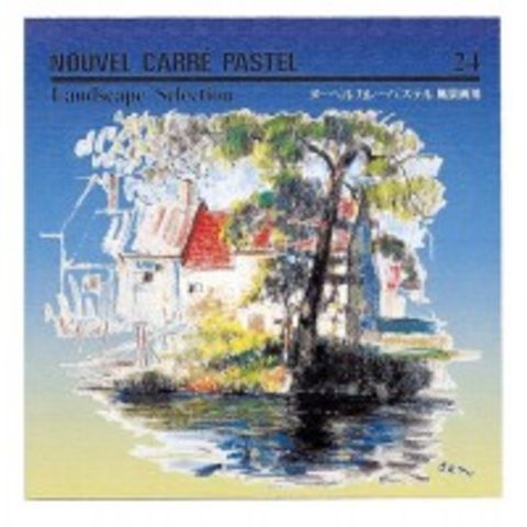 NOUVEL Carre´Pastels ヌーベルカレーパステル 風景画用24色セット