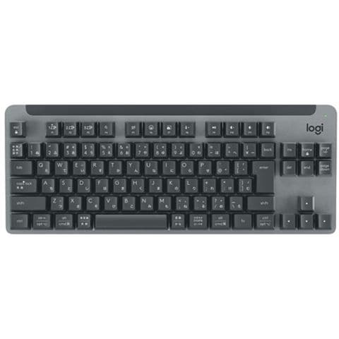 ロジクール logicool SIGNATURE K855 ワイヤレスメカニカルTKL K855GR キーボード 【同梱不可】[▲][AS]