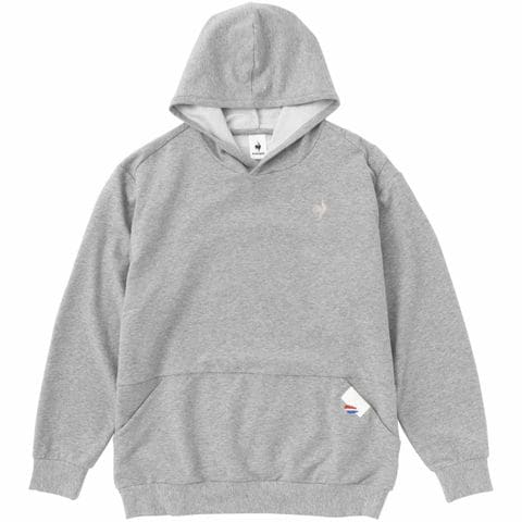 【le coq sportif/ルコック】スウェットフーディ パーカー マルチトレ－ニング トップス 杢グレー Oサイズ (QMMVJF40)  /QMMVJF40【同梱不可】[▲][ZX] 【同梱不可】