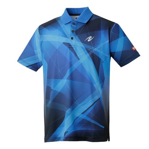 Nittaku/日本卓球】Sサイズ ブレクル シャツ 09ブルー 卓球 ポロシャツ