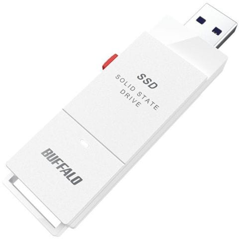 BUFFALO バッファロー 外付けSSD 2TB ホワイト SSD-SCT2.0U3WA 【同梱 ...
