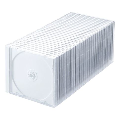 サンワサプライ】Blu-ray・DVD・CDケース(30枚セット・ホワイト