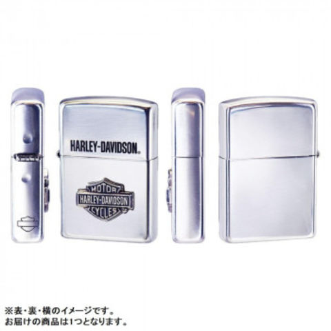 ハーレーZIPPO スターリングシルバー バー＆シールド 【同梱不可】[▲][AB]