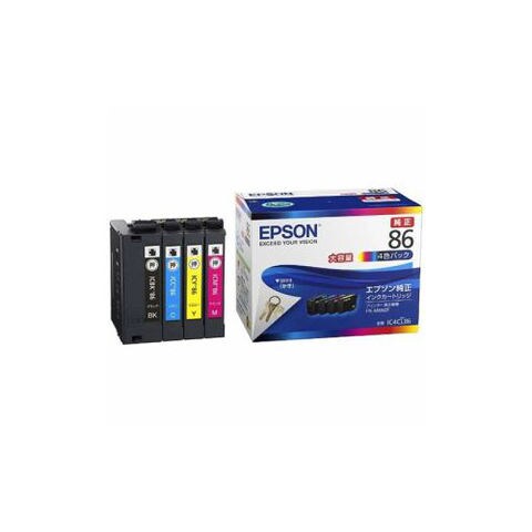 EPSON 純正 インクパック 4色パック 大容量タイプ IC4CL86 パソコン パソコン周辺機器 インク【同梱不可】[▲][AS] 【同梱不可】