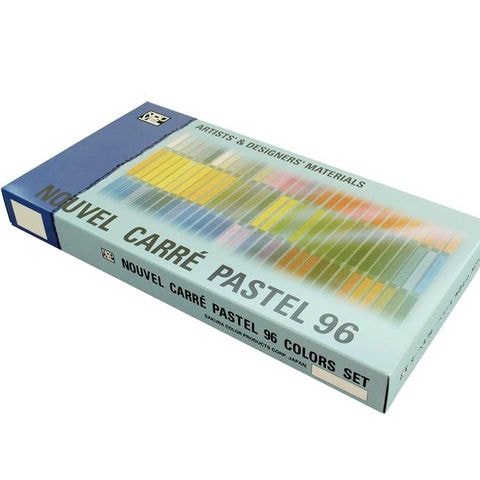 NOUVEL　CARRE PASTEL　ヌーベルカレーパステル 96色セット紙箱入 NCT-96 文房具 事務用品【同梱不可】[▲][AB]