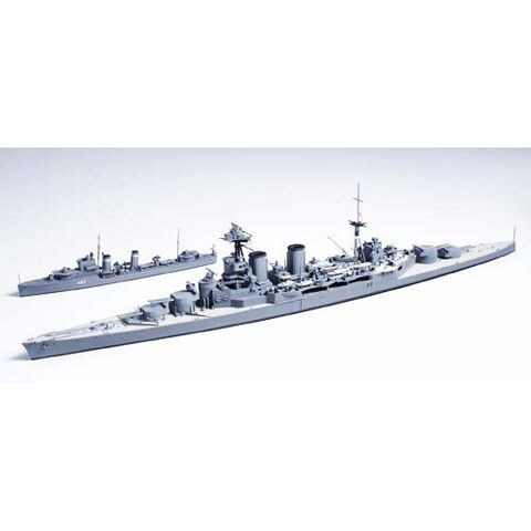 【タミヤ/TAMIYA】1/700 ウォーターラインシリーズ イギリス海軍 巡洋戦艦 フッド E級駆逐艦 北大西洋追撃作戦【同梱不可】[▲][ホ][F]