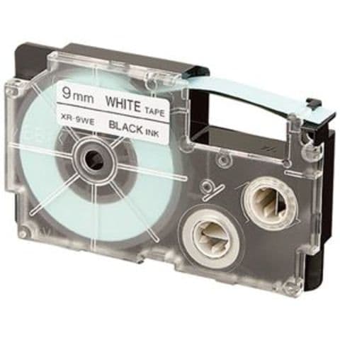 カシオ計算機 テープ 白に黒文字 XR-24WE 24mm 10本 【同梱不可】【代引不可】[▲][TP]