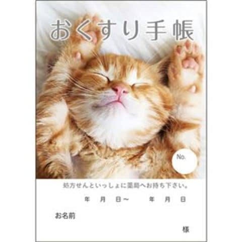 まとめ買い 業務用 どうぶつ見つけた！おくすり手帳 16ページ ねこ 1パック（100冊） 【×5セット】  生活雑貨【同梱不可】【代引不可】[▲][TP]