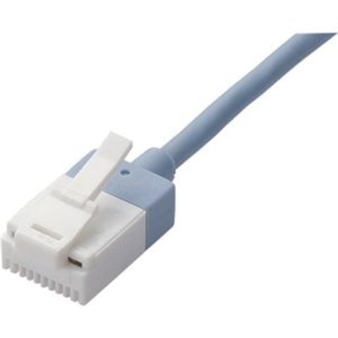 業務用 まとめ買い エレコムツメ折れ防止スーパースリムLANケーブル Cat6A準拠 ブルー 5m LD-GPASST/BU50 1本  【×10セット】 パソコン 周辺機器 ケーブル【同梱不可】【代引不可】[▲][TP]