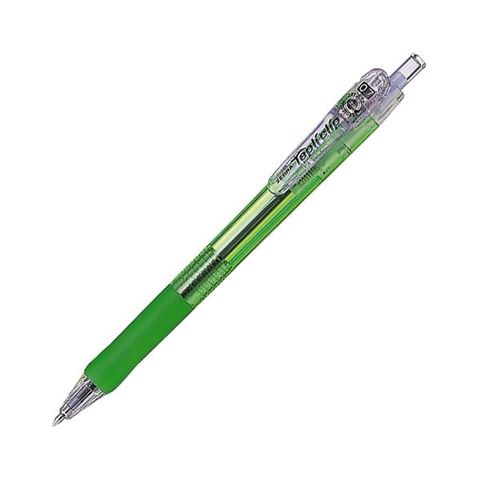 まとめ) ゼブラ 油性ボールペン タプリクリップ0.7mm 黒 （軸色 緑