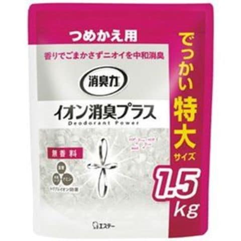 まとめ買い エステー 消臭力クリアビーズ 詰め替え 無香料 1.5kg【×3