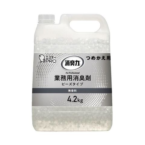 まとめ買い エステー 消臭力 業務用 ビーズ 詰め替え 4.2kg 無香料