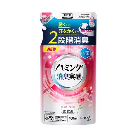 まとめ買い 花王 ハミング 消臭実感 ローズガーデン つめかえ用 400ml