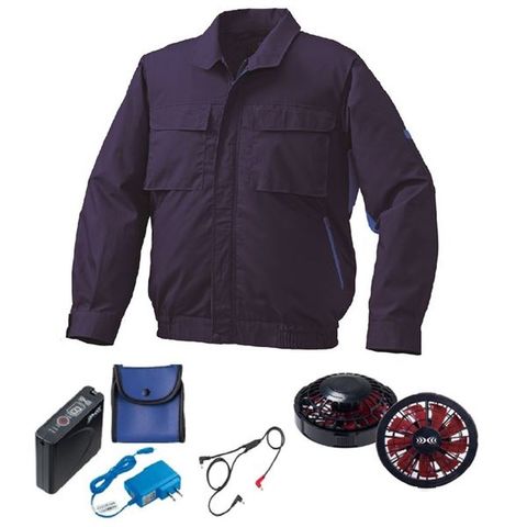 KU90470 空調服 R 綿・ポリ混紡 FAN2200BR・RD9261・LISUPER1セット