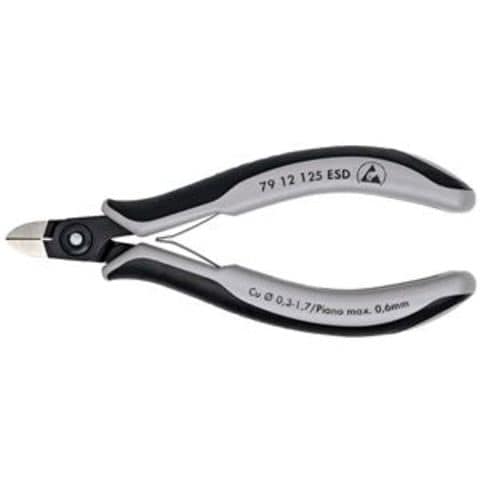 KNIPEX（クニペックス）7912-125ESD エレクトロニクスニッパー DIY 工具【同梱不可】【代引不可】[▲][TP]