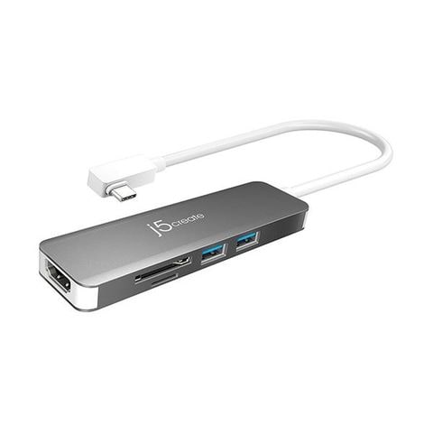 j5 Create USB-C 10G5in1 マルチアダプタ スペースグレー JCD372 1個 【代引不可】【同梱不可】[▲][TP]