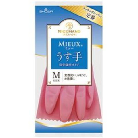 まとめ買い ショーワグローブ ナイスハンドミュー薄手 Mサイズ ピンク【×50セット】 【同梱不可】【代引不可】[▲][TP]